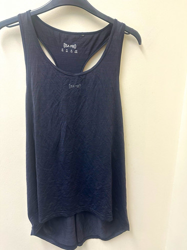 Usa pro grey racerback tank - usa,
