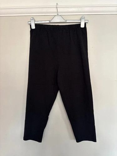 Yours black cropped leggings - black,